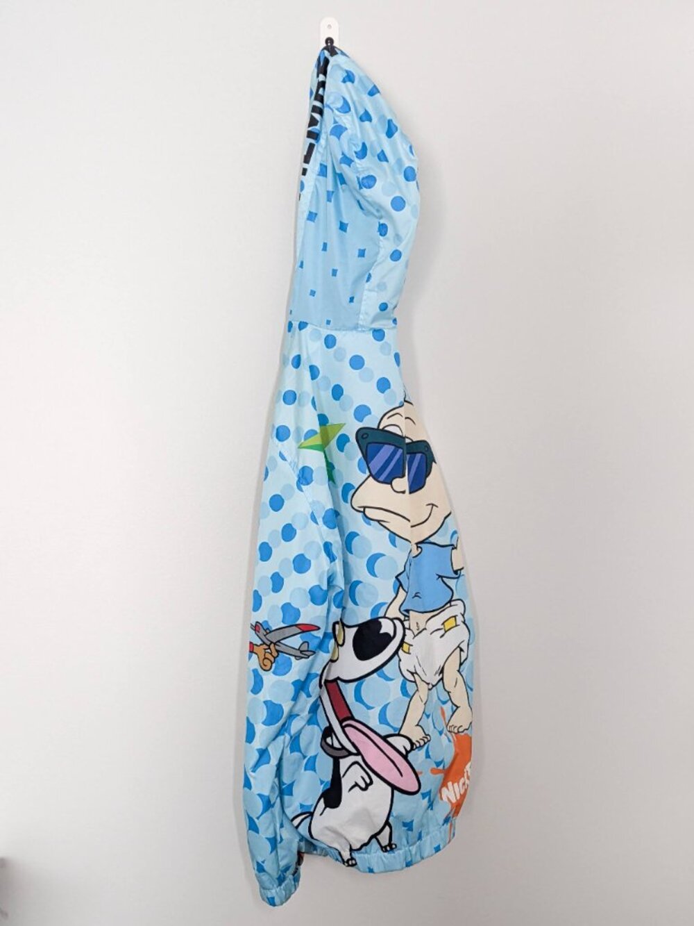Members Only Nickelodeon Lightweight Windbreaker Camo Mash Print Jacket Medium - Picture 3 of 9